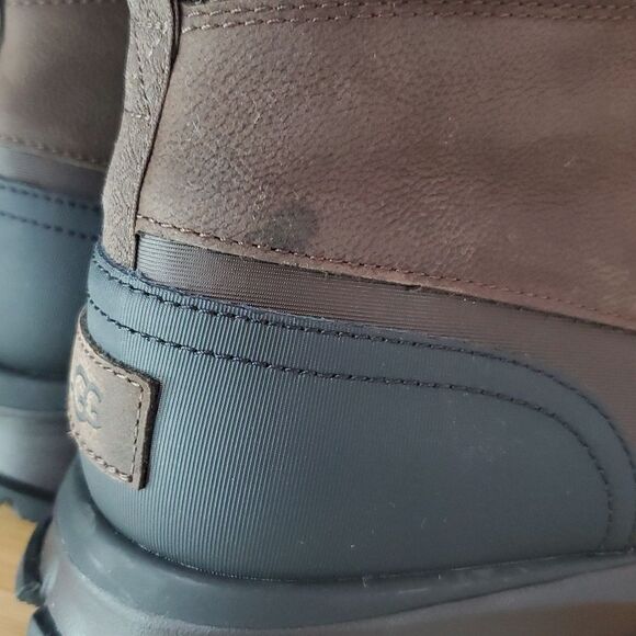 UGG Men's Emmett Waterproof Leather Duck Boot Stout Size 12 NIB - Picture 9 of 16